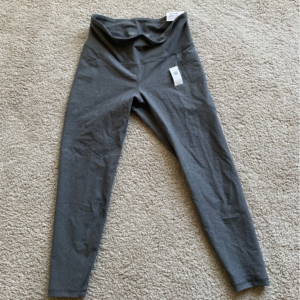 Old Navy Powersoft Leggings Gray Large NWT